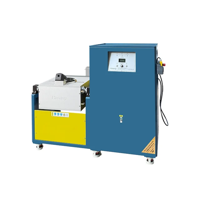 Hasung Large Automatic Pouring Induction Melting Furnace 30KG-50KG IGBT Heating Smelter for Gold Silver Copper