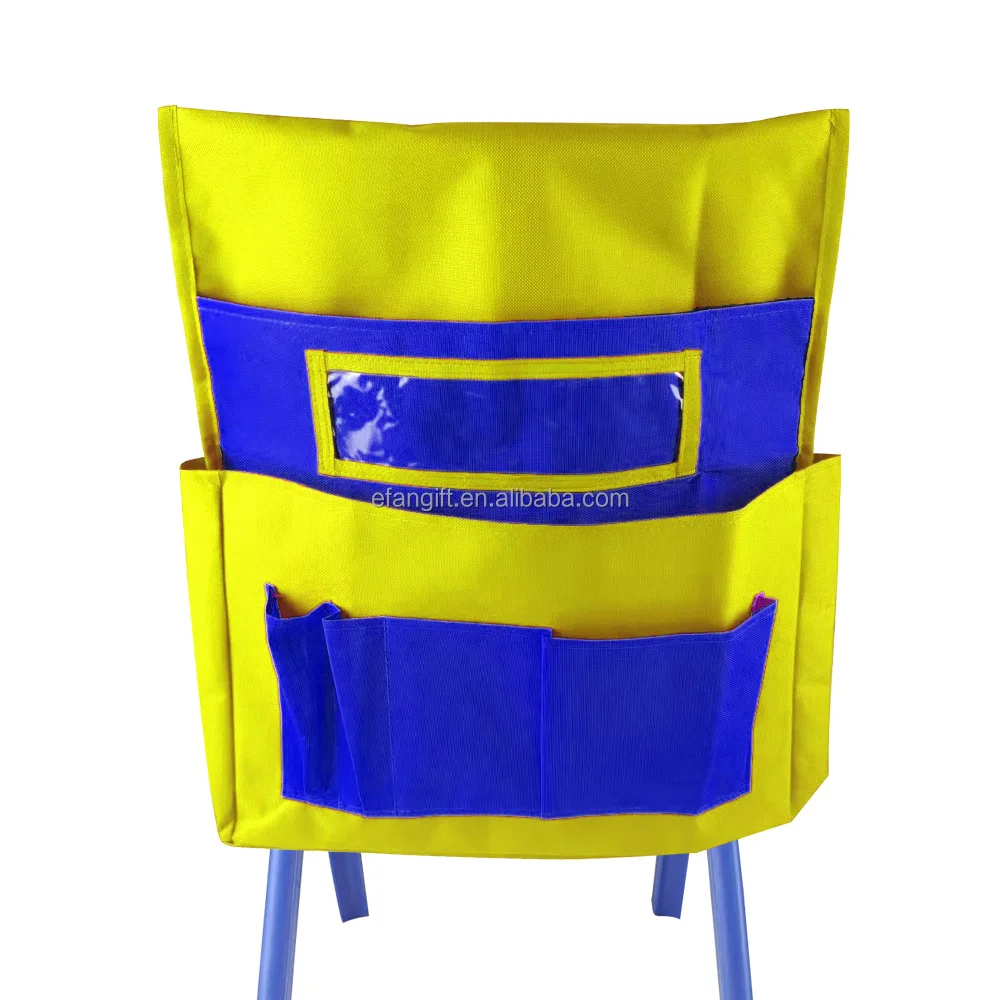 Wholesale Chairback Buddy Pocket Chart Yellow Classrooms Student Chair