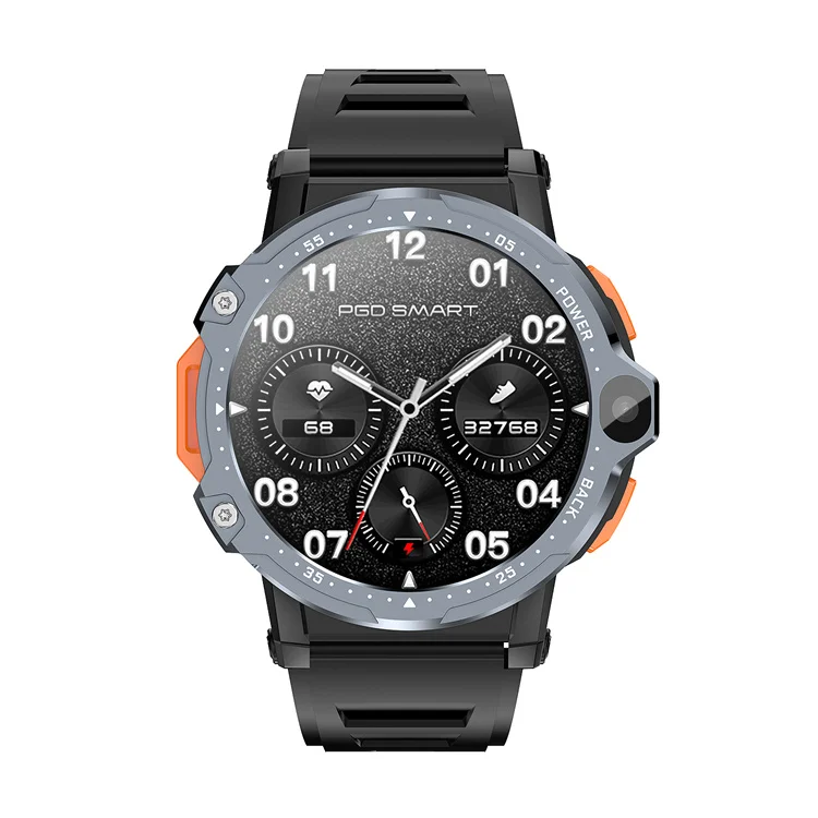 4g Sim Card Android Mobile Call Phone Smart Watch S9 S8 Gps Wifi Dual Video Camera Men Pg999 Round Smartwatch