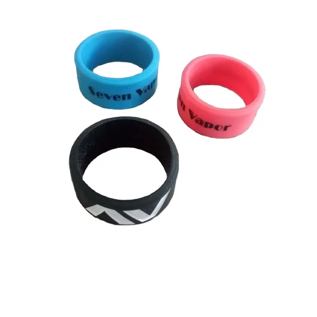 factory hot sale souvenir gifts silicone personalized ring custom debossed engraving logo ink injected design cheap rings