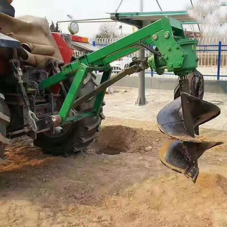 Tractor PTO Driven Digging Tree Pits Earth Auger Tree Planting Drilling Post Hole Digger Machine