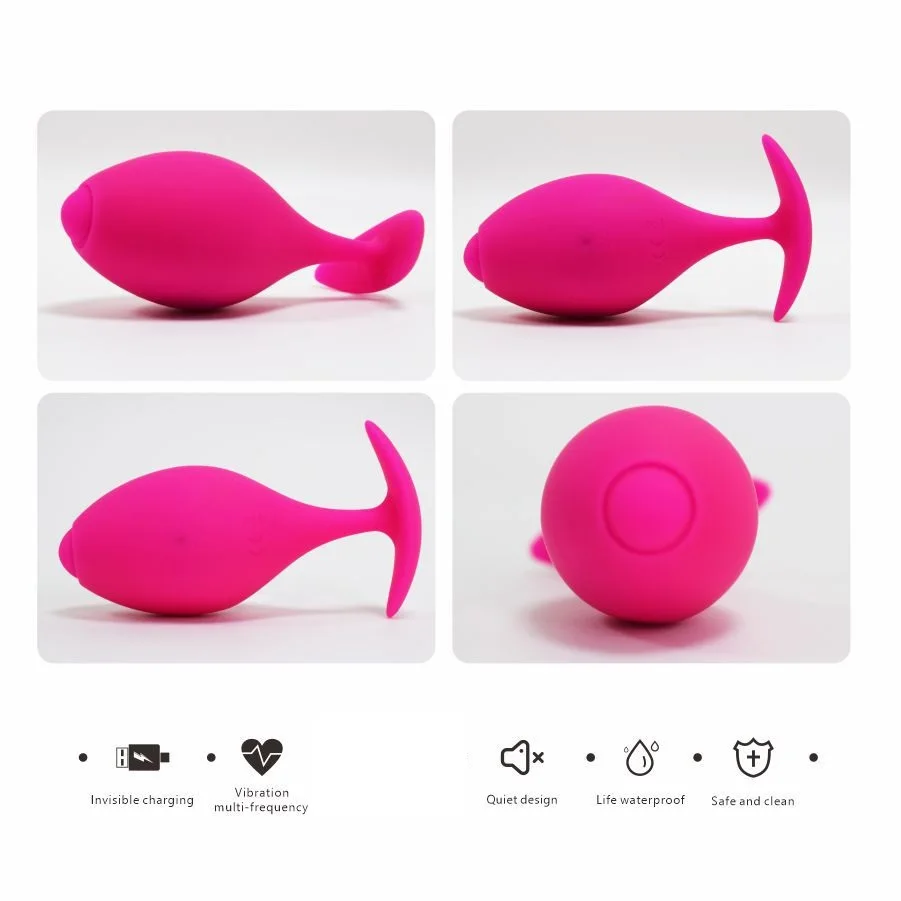 USB Charger Controlled Anal Plug Vibrator Long-Distance Wireless Remote Control App-Specific Sex Toys for Couples Men & Woman