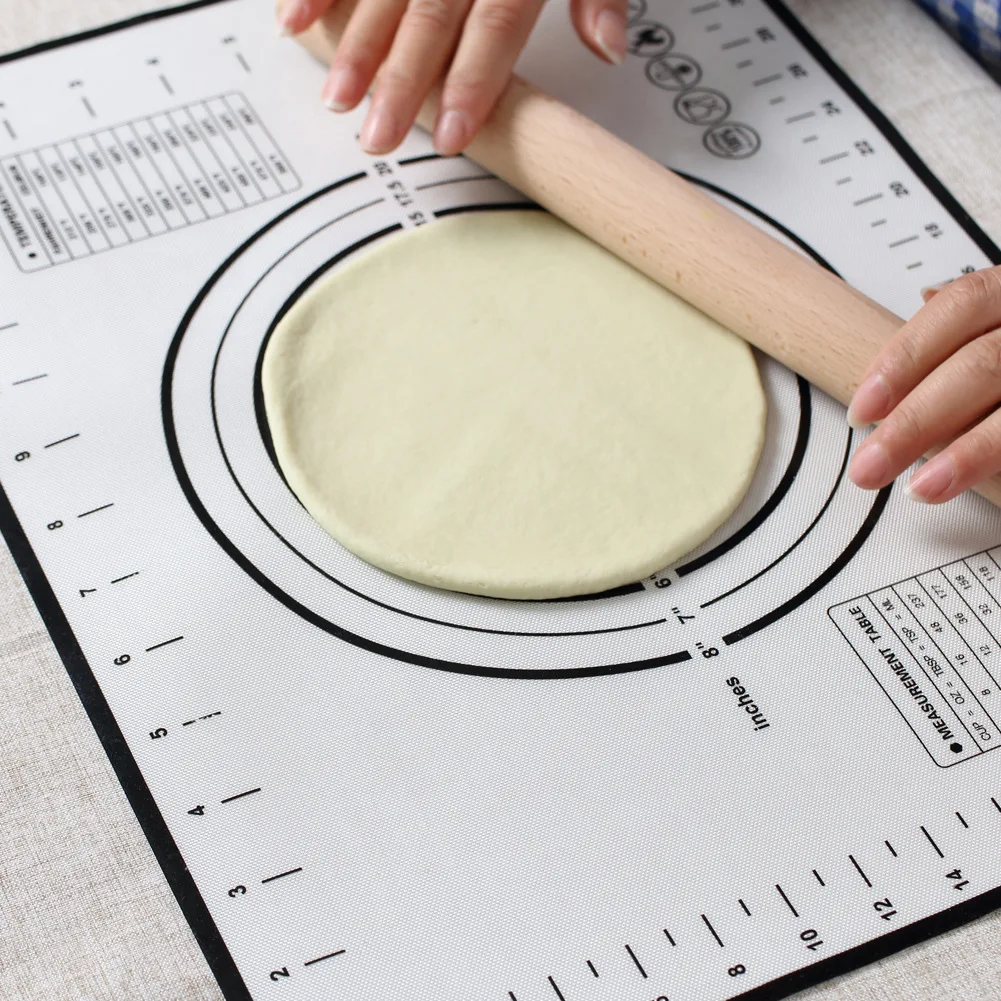 Custom Printing 60x40cm Silicone Baking Mat Dough Mat Silicone Pastry Mat With Measurement