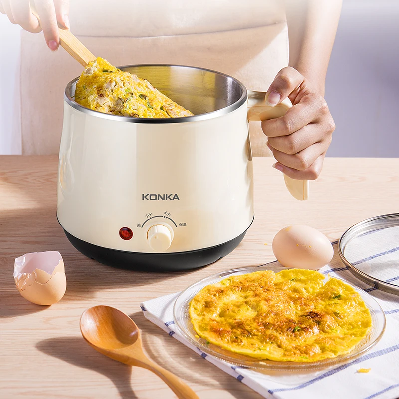 KONKA 220V Mini Multifunction Electric Cooking Machine Single/Double Layer Available Hot Pot Multi Electric Rice Cooker