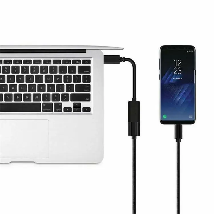 20cm Short USB-C 3.1 Male to USB 3.0 Female OTG Adapter Converter Cable Cord Pure Copper Right-Angle Connectors for Printer Use
