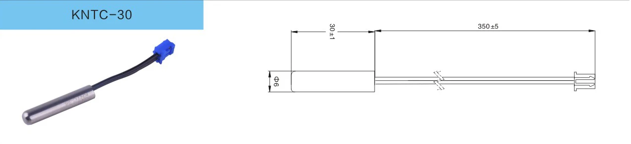 3950 Series Ntc 10k 50k 100k Ohms Thermistor Temperature Sensor Water ...