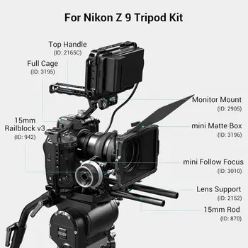 SmallRig Z9 Camera Cage for Nikon Z9, Aluminum Alloy Camera Video Cage Film Movie Making Cage with Shoe Mount 3195 detail image