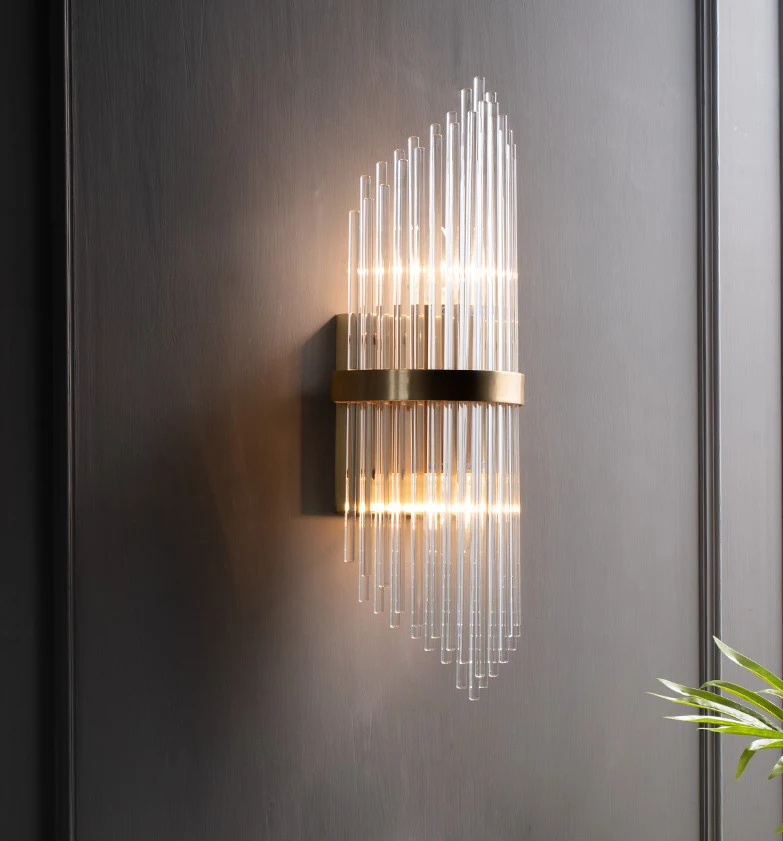 Новинка 2020, Современный Креативный дизайн, Постмодернистский светильник, роскошное украшение для спальни, ванной комнаты, гостиной, прикроватная Хрустальная настенная лампа