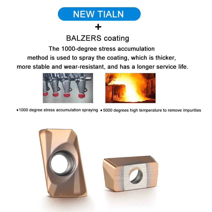 Xcj Duracarb Carbide Insert Apmt1604 Pder Dp5320 Milling Insert Milling