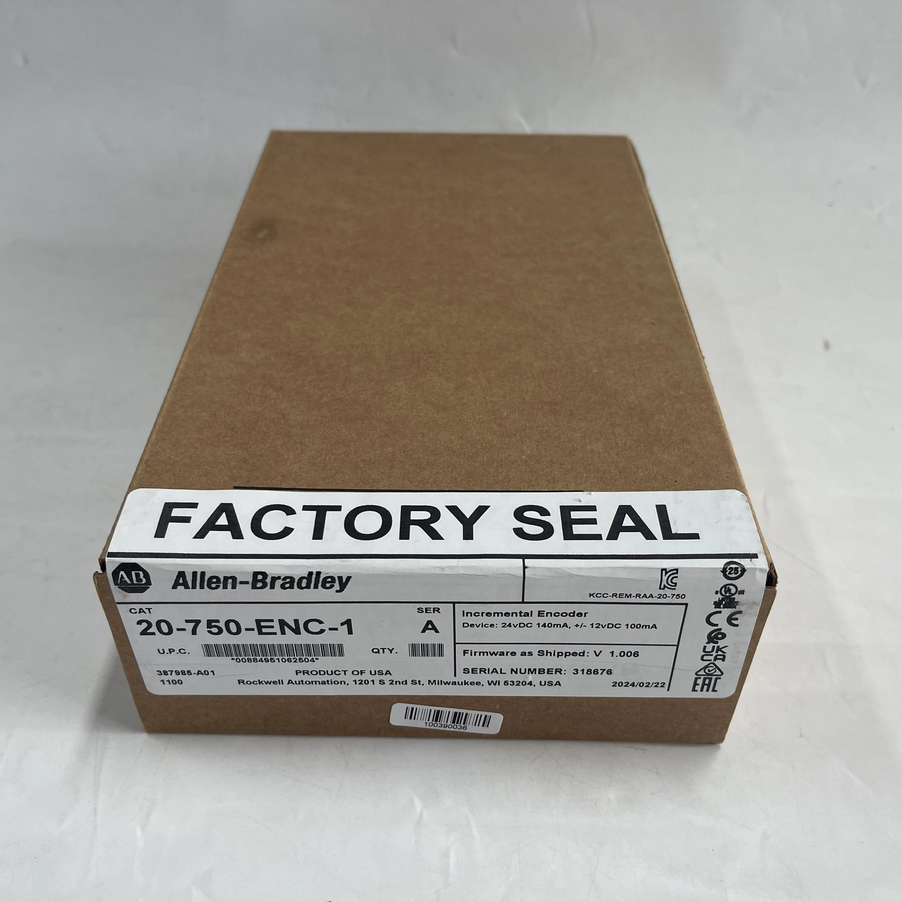 Allen-Bradley PowerFlex 750 Incremental Encoder Module 20-750-ENC-1 Allen-Bradley PowerFlex 750 Incremental Encoder Module 20-750-ENC-1