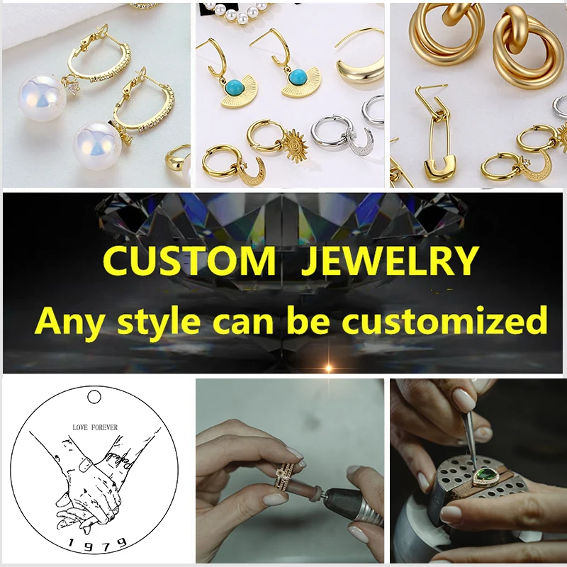 Custom Jewelry Factory High Quality 18k Gold Plated Design 925 Silver