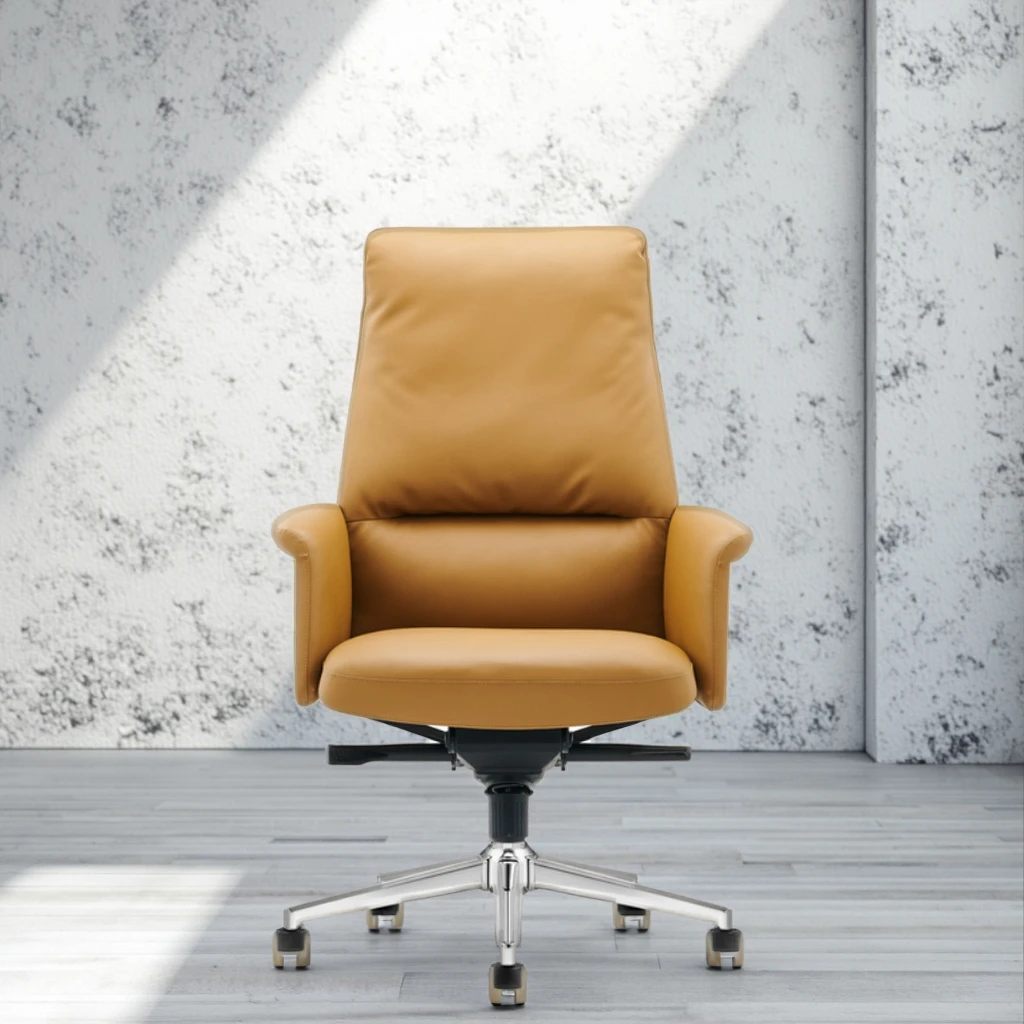 Managers Executive Leather High Back Conference Chair with Adjustable Height Quad-position Lock Modern Office Home Upgrade 3