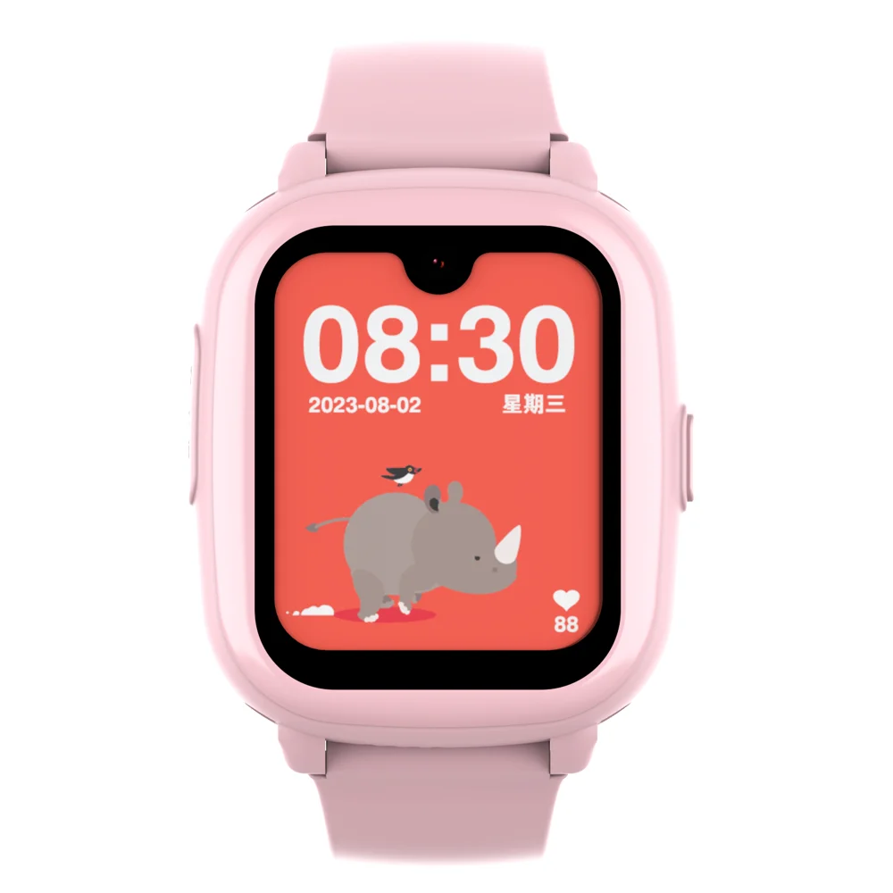 2024 Wholesale AMOLED GPS Smart Watch for Kids SOS Video Call Voice Chat Android 8.1 Setracker2 APP Big Screen Smart Watch 4G