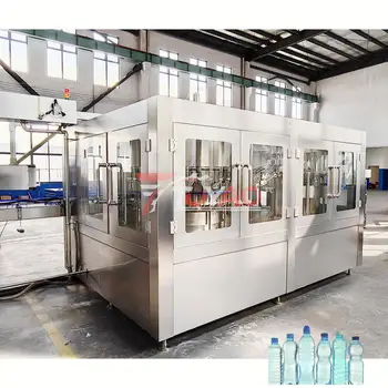 8000BPH 500ml automatic 3 in 1  rinsing filling capping monoblock water bottling machine water filling machine