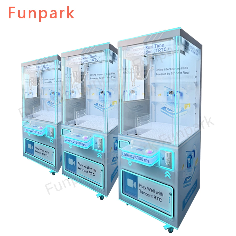 Funpark High Quality Wholesale Amusement Arcade Claw Crane Toys Dolls Machine Coin Operated Games supplier