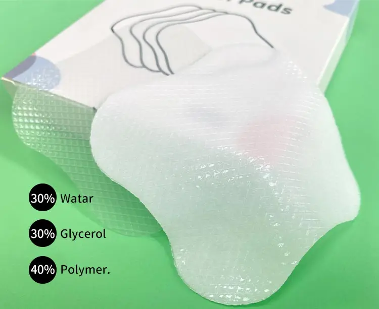 Customized Shapes Nipples Cooling Hydrogel Breast Pad Soothing Gel Pads