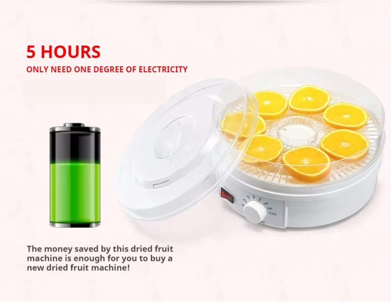Household Dehydrator Machine for Food Electric Food Dehydrator Kitchen Fruit Dryer Vegetable Dehydration Machine