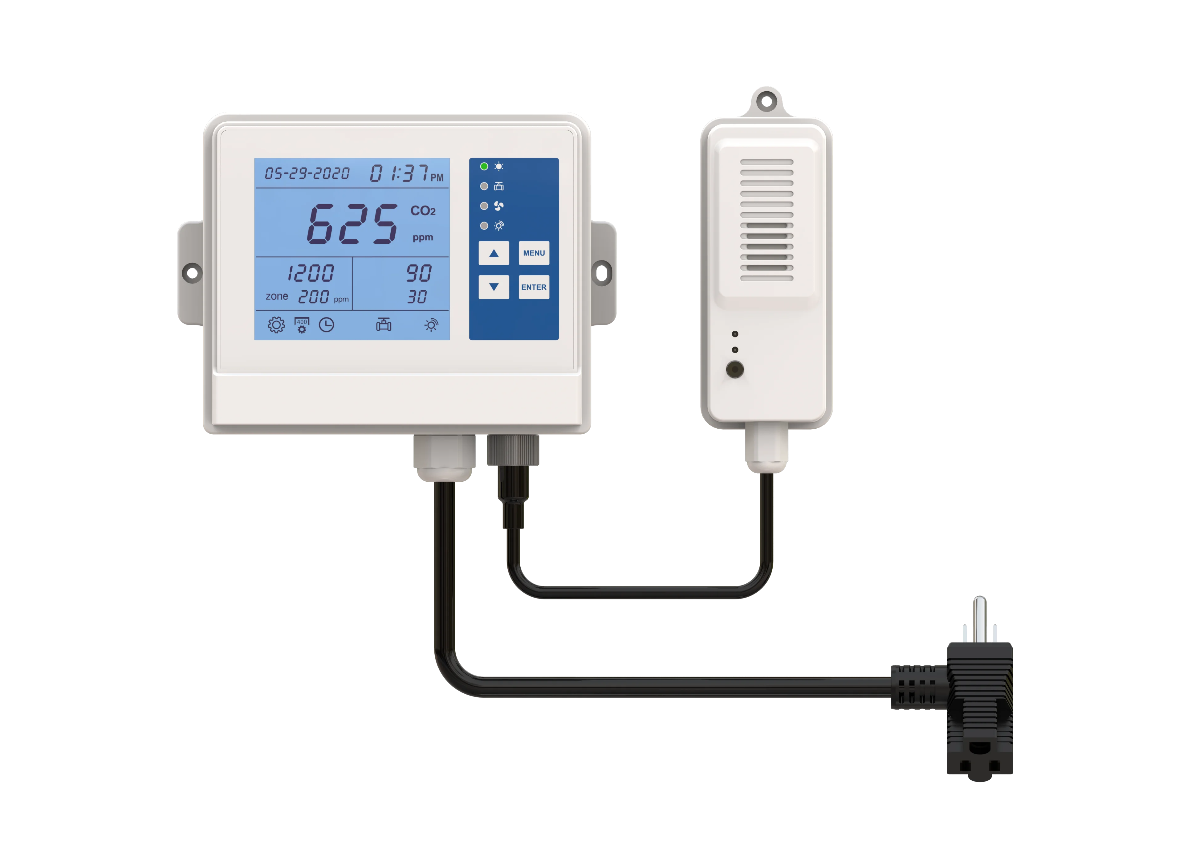 Hydroponic System Mushroom Co2 Controller With Temperature And Humidity ...