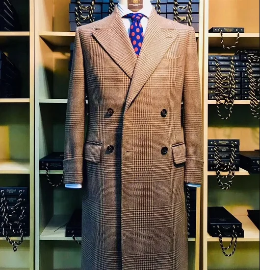 Custom Size Half Handmade Men Overcoat Made To Measure Tailoring Coat With Good Price&fast Delivery - Image 3