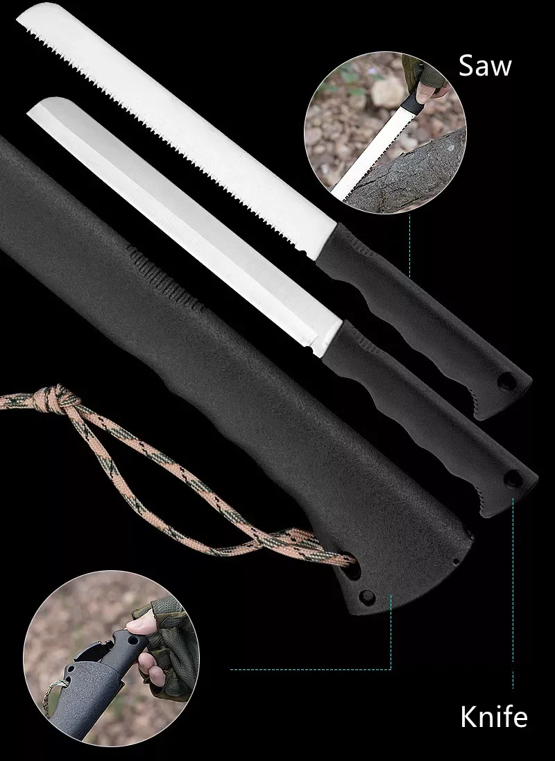 Nzs001na Camping Multitool Axe Black Coating Blade Multipurpose Tools