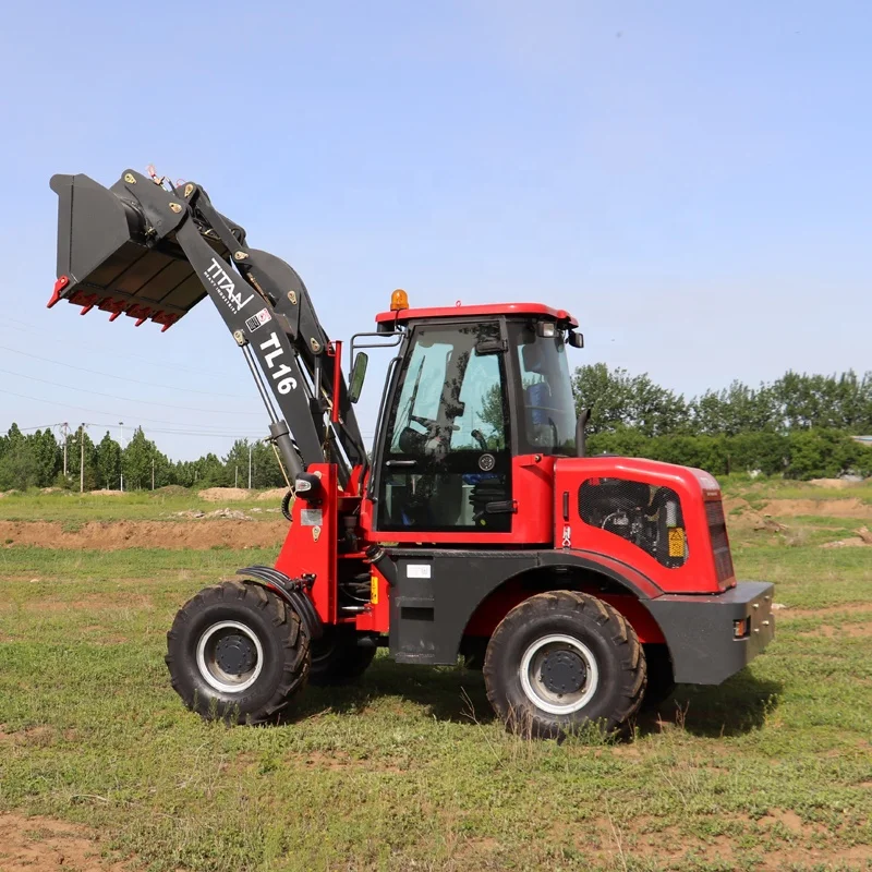 Новый китайский Автопогрузчик бренда titan 1600 кг, фронтальный Автопогрузчик с аксессуарами