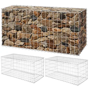 Easily Assemble Garden Decorative 4mm Diameter Customized Welded Gabion Box Hexagonal Gabion Wire Mesh Filled with Stone