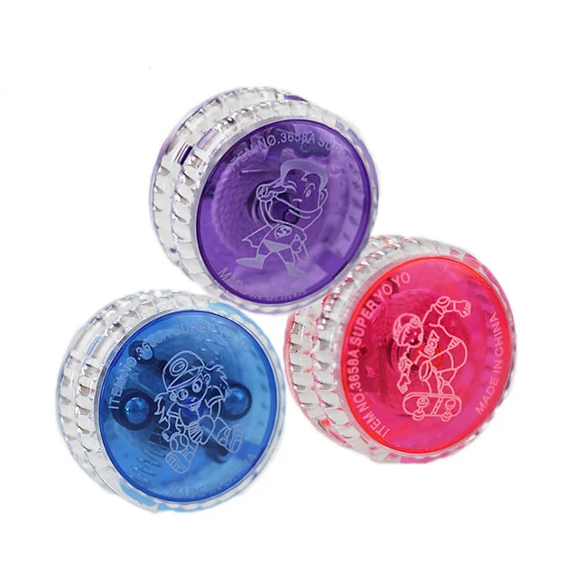 Оптовая продажа, классические детские игрушки со светодиодным мигающим шариком йо-йо, Пользовательский логотип