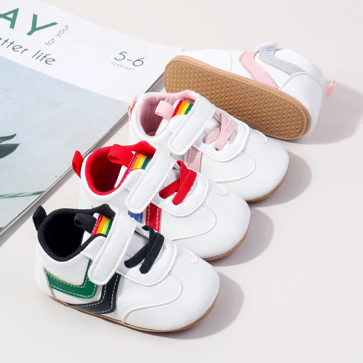 2025 Spring Autumn Style Casual Shoes Unisex High Quality Anti-Slip Soled Toddler Walking Shoe Boys and Girls