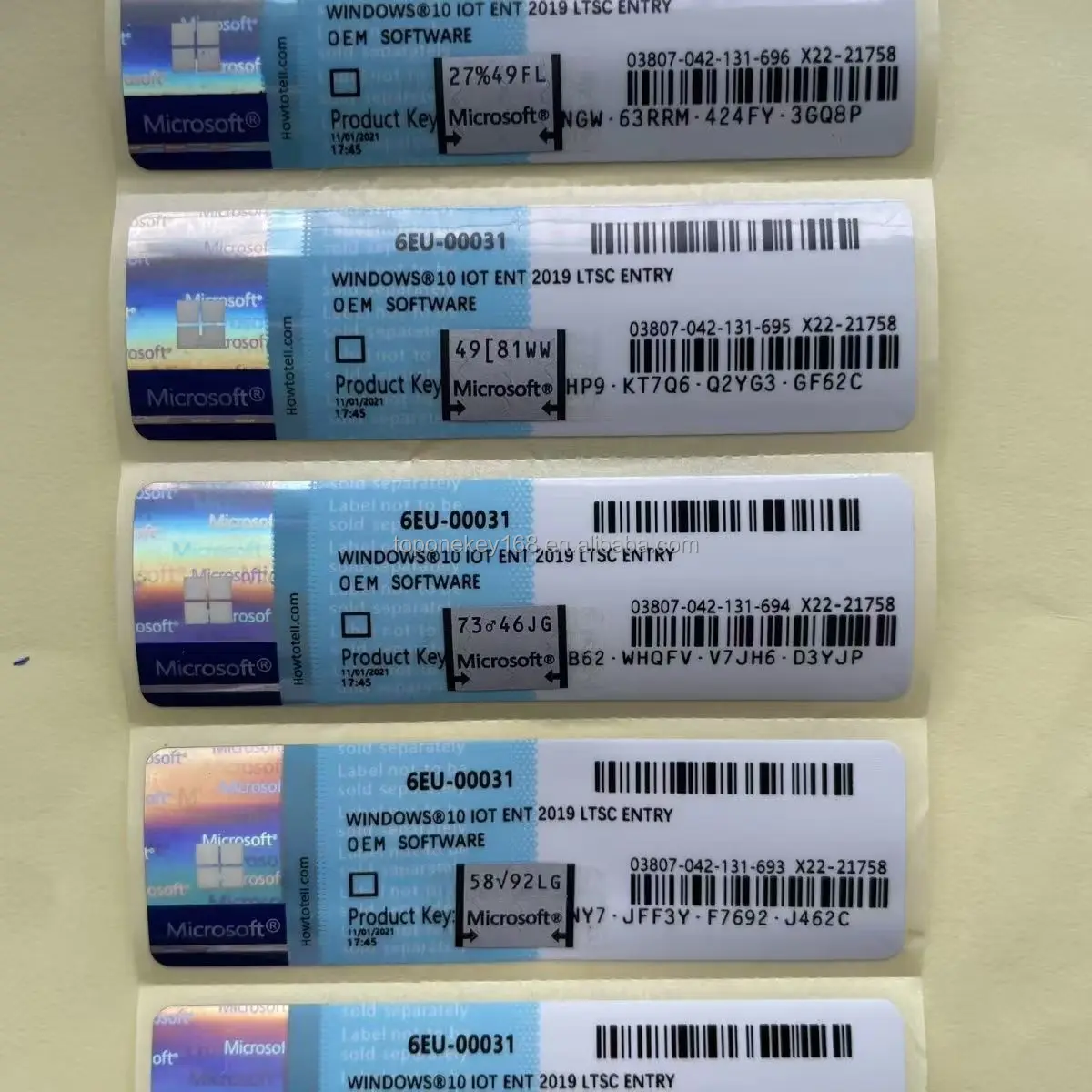 Windows 10 IOT Enterprise LTSC COA Sticker Value/High End/Entry Sticker License Lifetime Online Activation Win 11 Enterprise