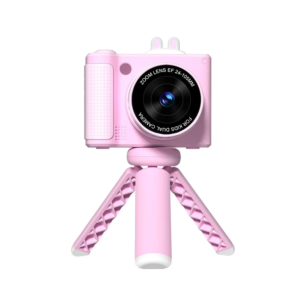Hot Selling HD Dual Lens Digital Zoom Mini Kids Camera Compact Photography Toy Gift Children Daily Use Travel School