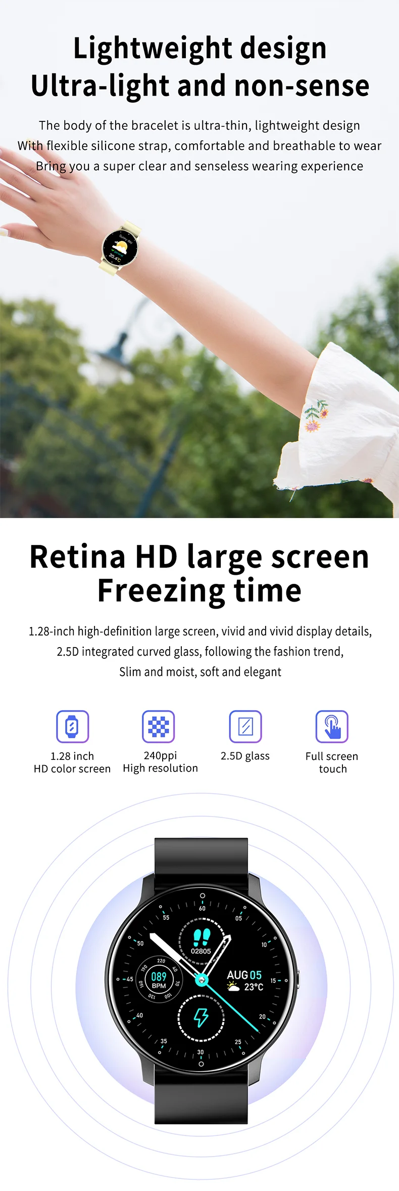 Smart Sports Watch Mat Häerzfrequenz A Schlofmonitor_voghion.com