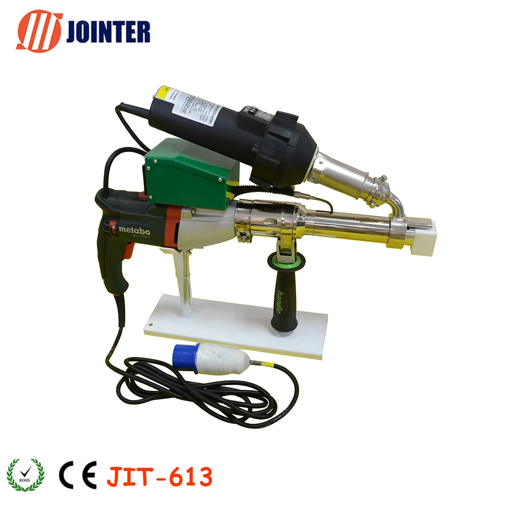 3800W Powerful HDPE PP Hand Held Plastic Extruder with German Drill