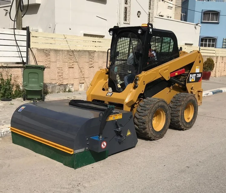 Погрузчик RSBM с бортовым поворотом 60, 72, 84 дюйма, гидравлическая уборочная щетка, щетка для пола, уличной уборочной машины с бортовым поворотом