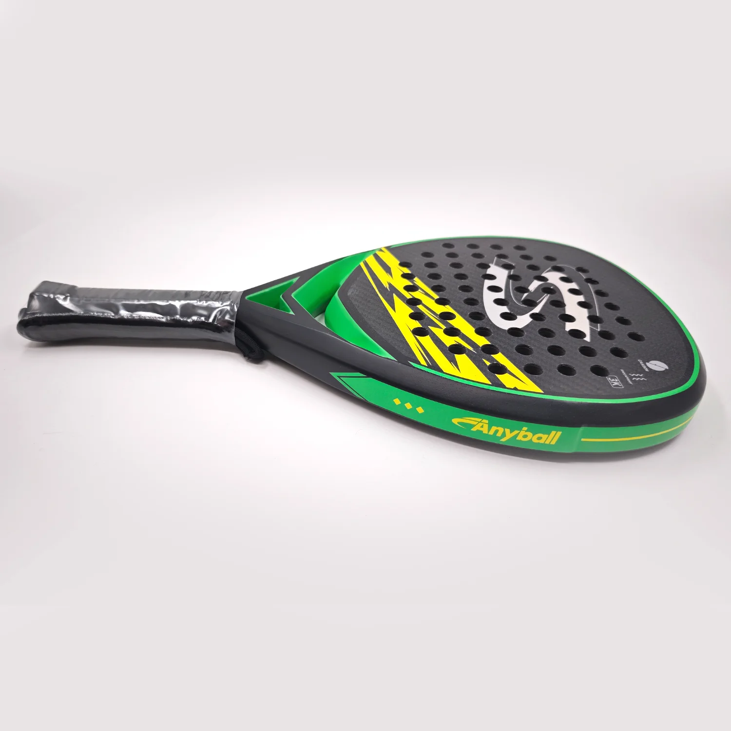Hoogwaardig aangepast professioneel koolstofvezel slaginstrument, OEM-service, bestverkopend paddle-racket van Anyball TB001, 360 g, 1 stuk, Chinees
