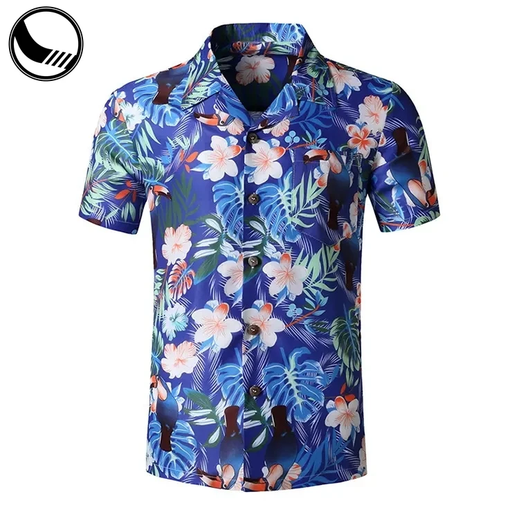BETHERIVAL Aloha Casual Camp Short Sleeve 100 Polyester Short Sleeve Hawaiian Tropical Men's Kid Hawaiian Shirt and Shorts supplier