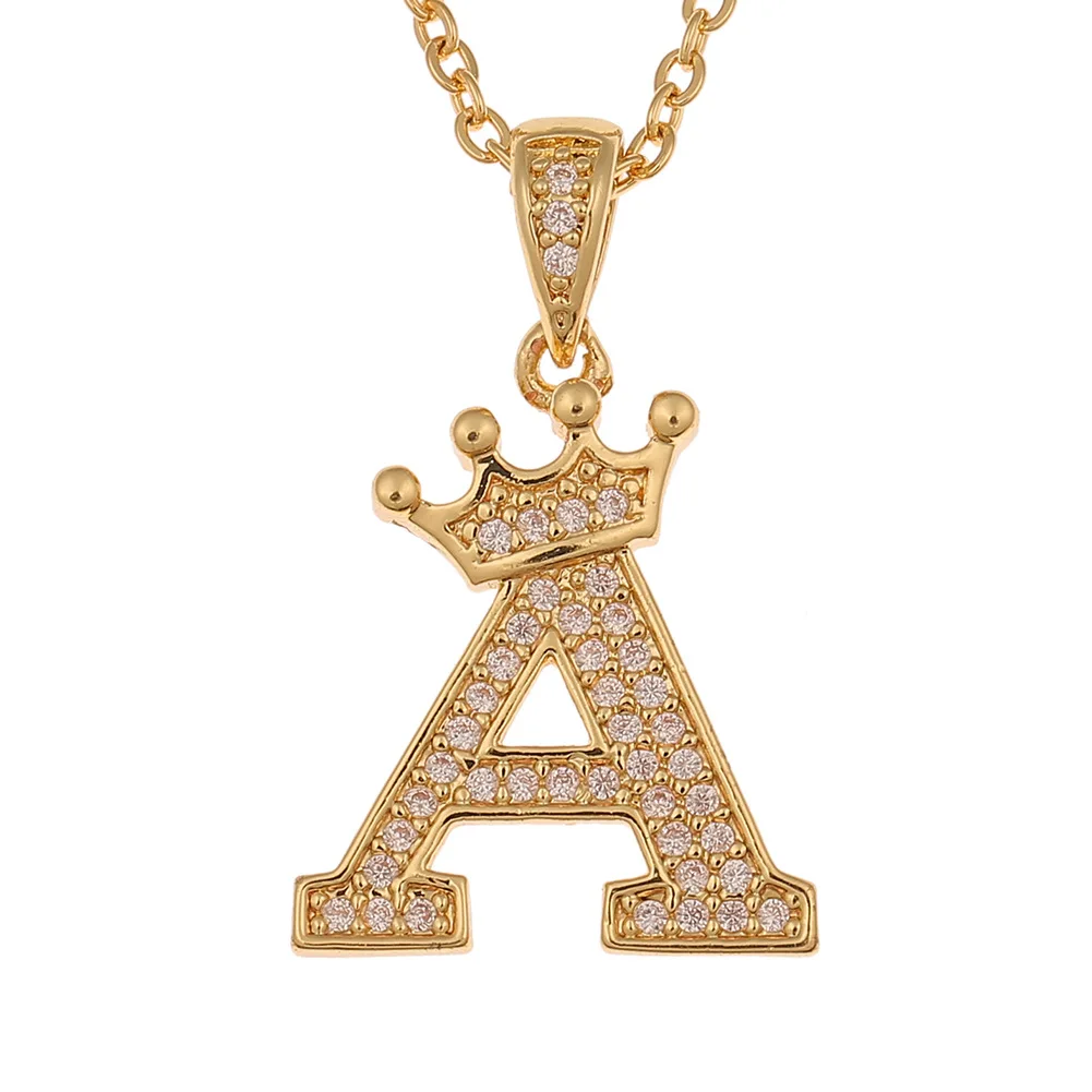 cubic zirconia letter pendants