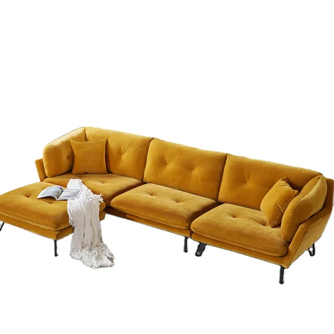 Modular Leather Sectional Sofa Set with Nice Design for Living Room Hotel or Apartment Made of Wood Imported From China