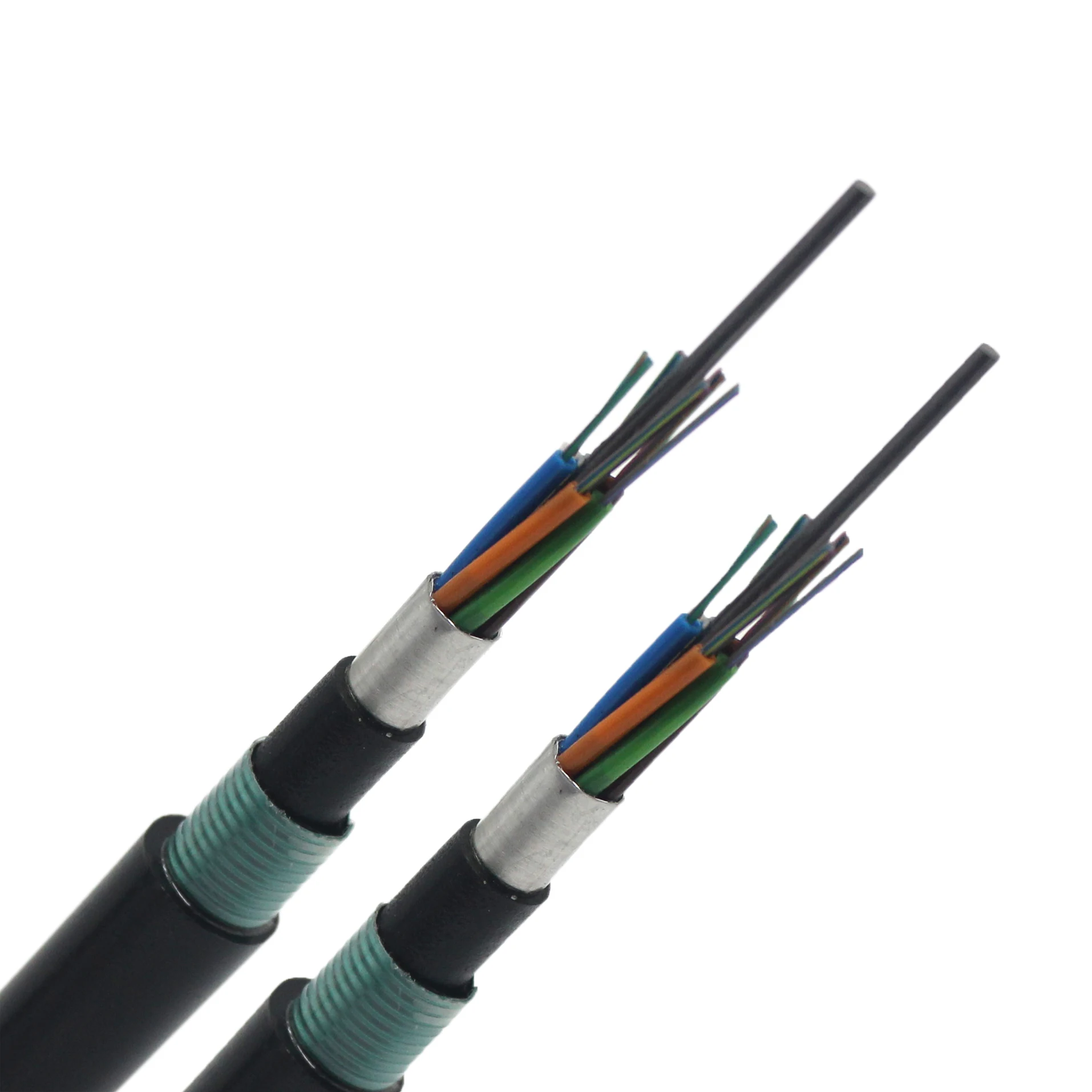 GYTS53 12F 24F 48F 96F Durable Steel Tape Armored Single Mode G655 G652d G657a1 G657a2 Underground Fiber Optic Cable