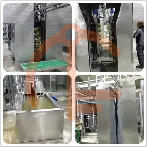 Complete pig slaughtering production line with pork slaughterhouse meat processing machinery