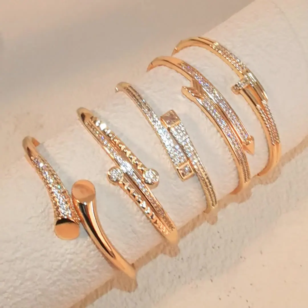 Givenchy Bracelet - Elegant Gold and Silver CZ Crystal