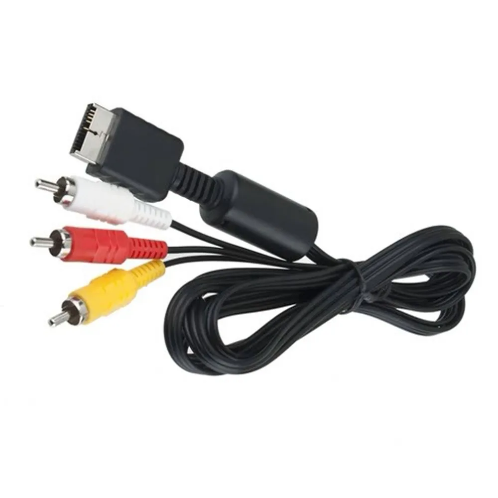 Audio Video AV Cable Cord Wire to RCA TV Lead for Sony for  Playstation PS1 PS2 for PS3 Console Cable
