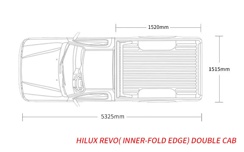 4x4 Pickup Truck Roller Lid Shutters in Black Matt Color for Hilux Vigo with Lock and Led Light Trunk Top Cover Hard Canopy