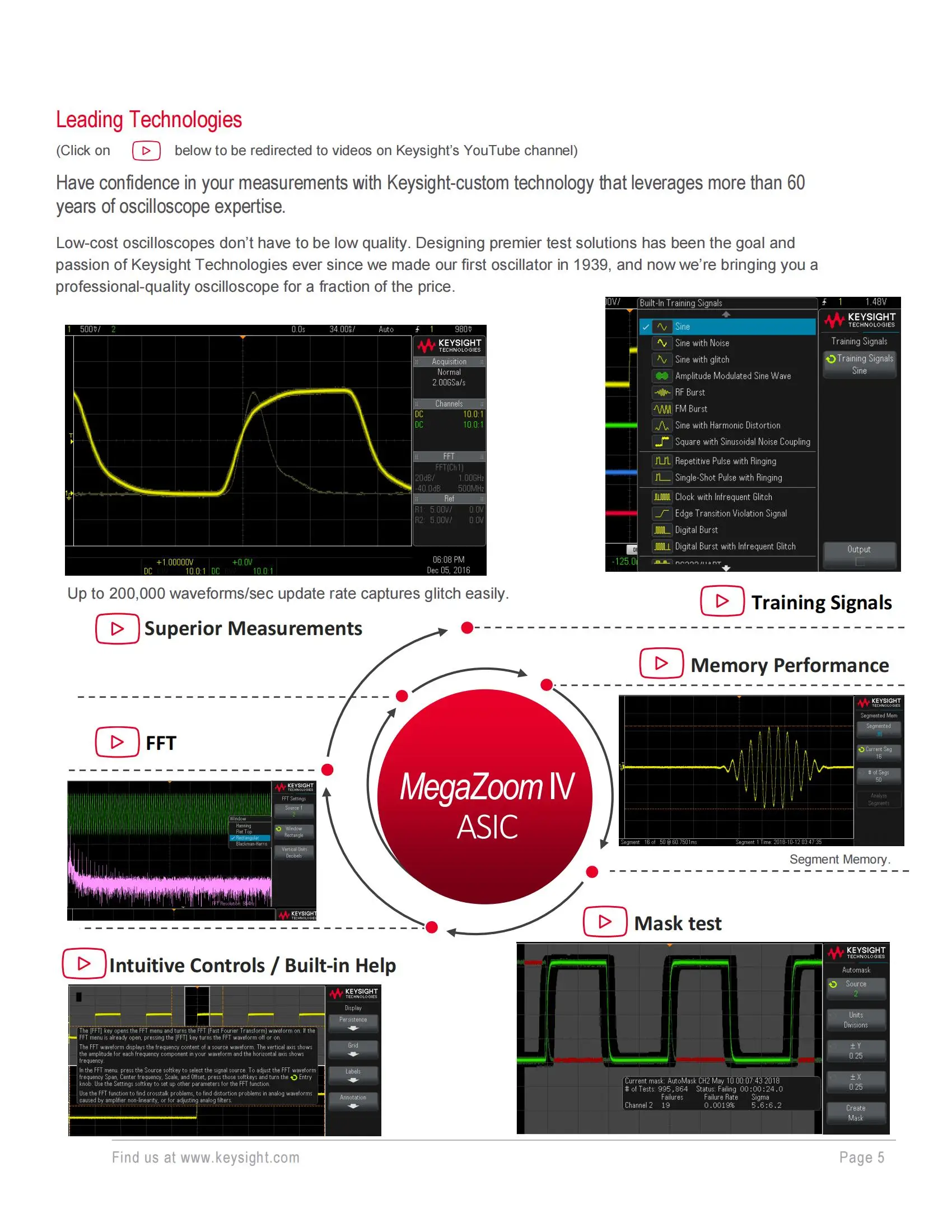 Keysight Dsox1202a Basic Oscilloscope 70/100/200 Mhz 2 Analog Channels ... image.