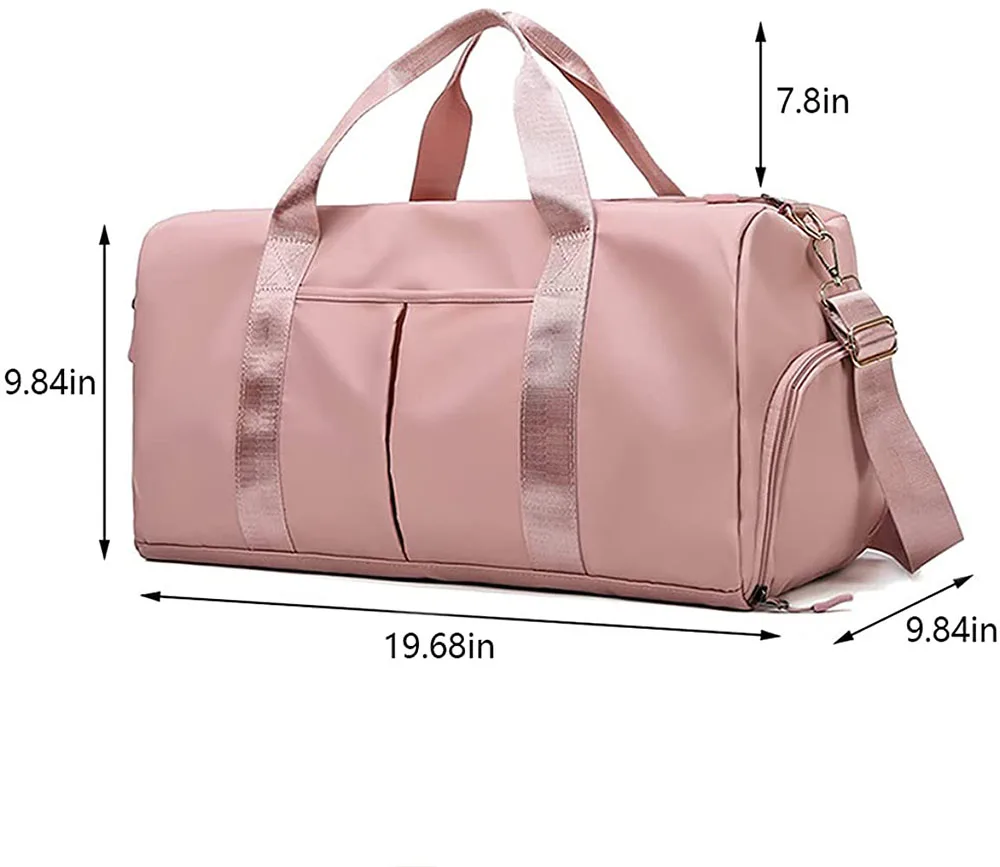 Women Travel Weekender Duffle Bag Sports Gym Overnight Duffle Bag With ...