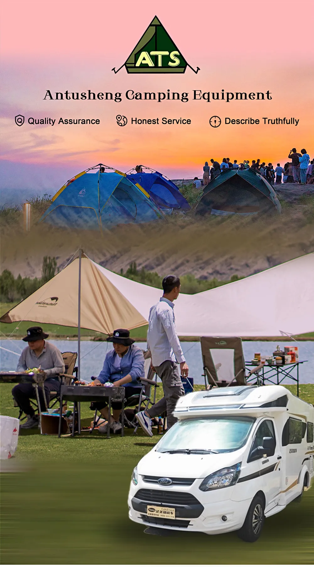 Well Equipped Modern Limousine Car Rv Camper Caravans Rear Vertical Bed ...