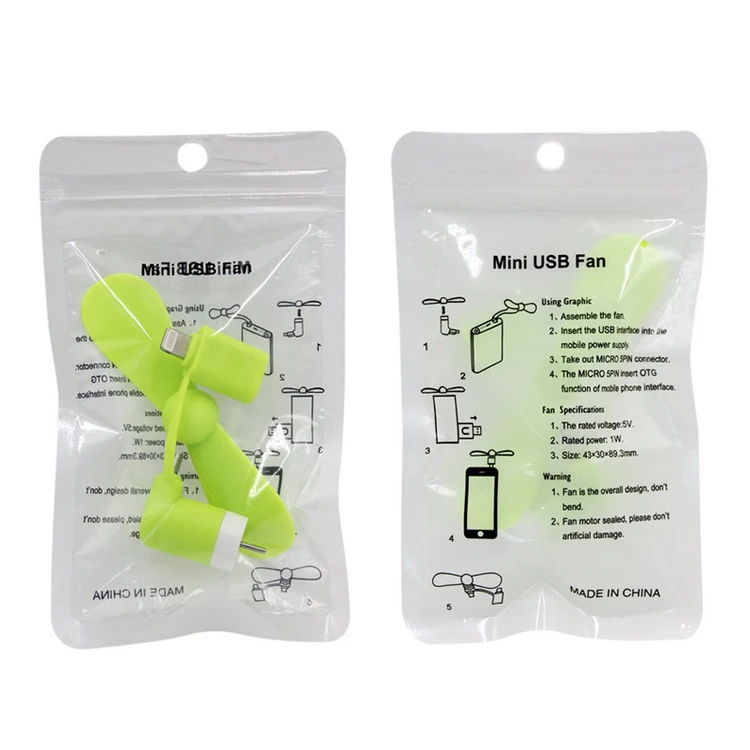 Portable 2 in 1 Mini Soft Phone Fan for Iphone Android Micro Handheld Cooling Cellphone Fan Cooler Mobile Phone Summer USB Fans