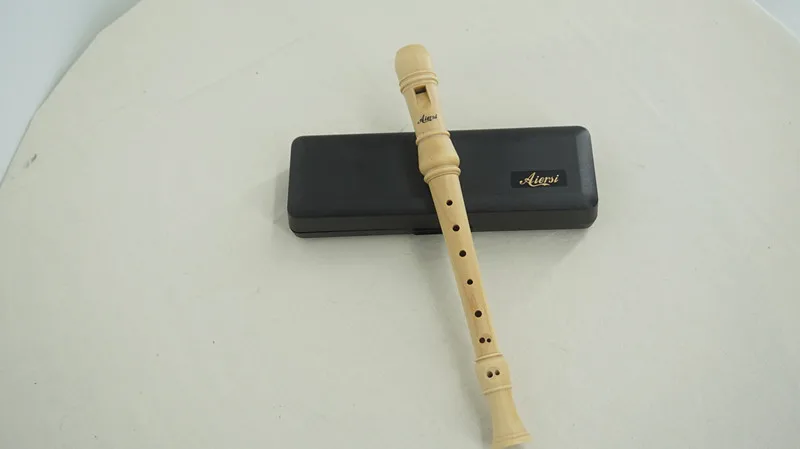 Aiersi Brand 3 Pieces Blockflute German or Baroque Finger Maple Wooden 8 Holes Recorder aperçu 3