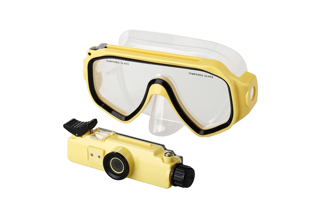 WT-RD34 Diving Mask Camera Waterproof Strong Anti Fog Video Camera Cheap New Diving Glasses Swimming Pool Underwater DV Camera