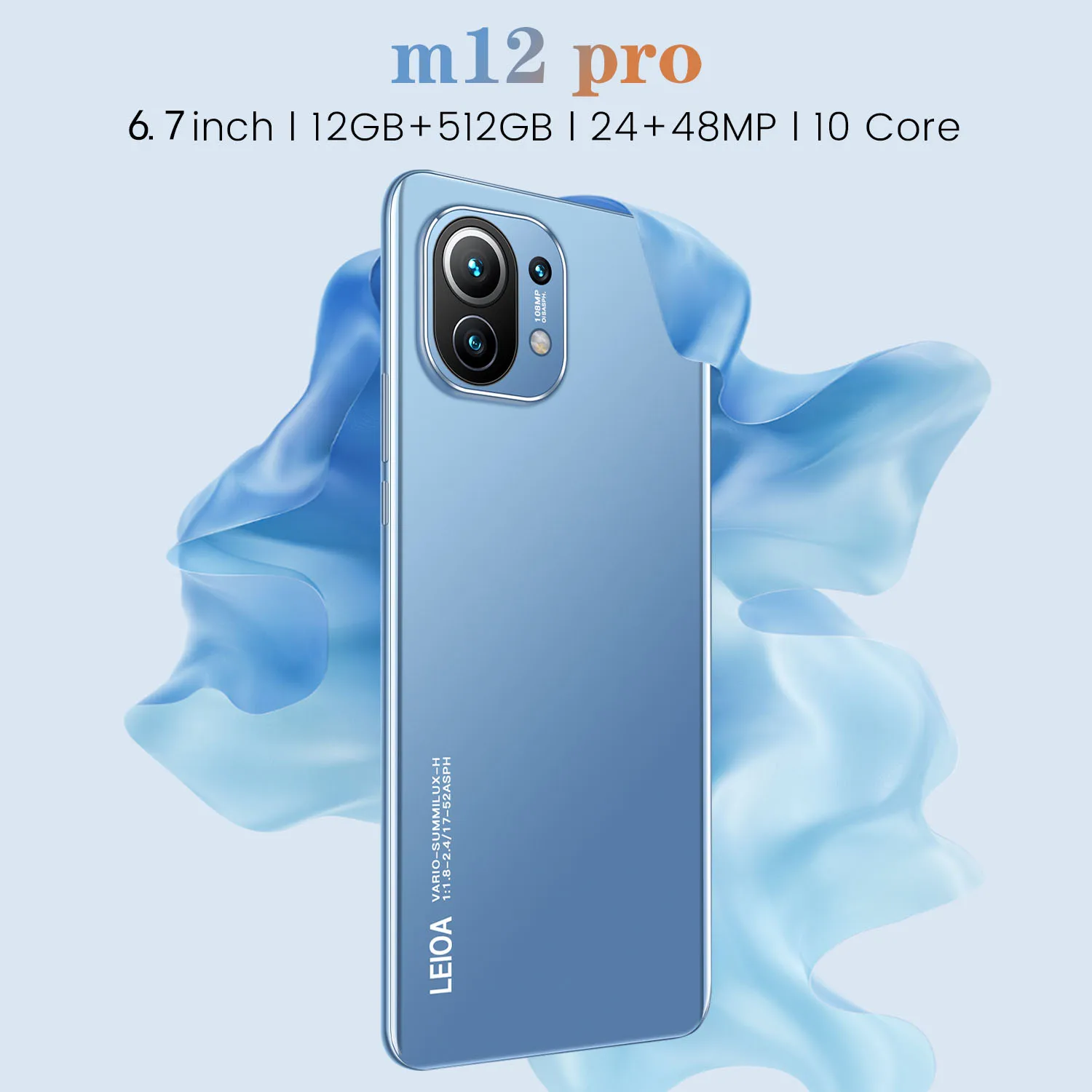 M12 Ultra 5 G Mobile Phone Pro Unlocked Version 24+48MP 16+512GB