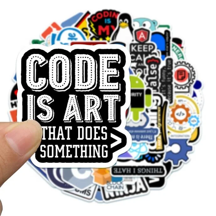 50 Autocollants de Programmation pour Développeurs, Codeurs, Programmeurs, Hackers, Geeks et Ingénieurs, Autocollants Développeur pour Ordinateur Portable